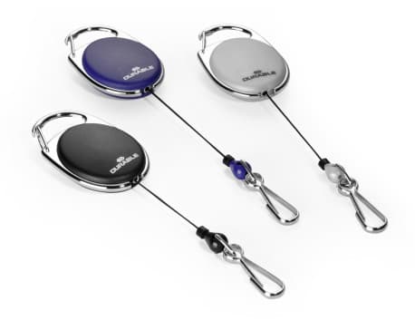 Durable 832705, Passerkortsvinda, Grön, Silver, 1 styck, Metall