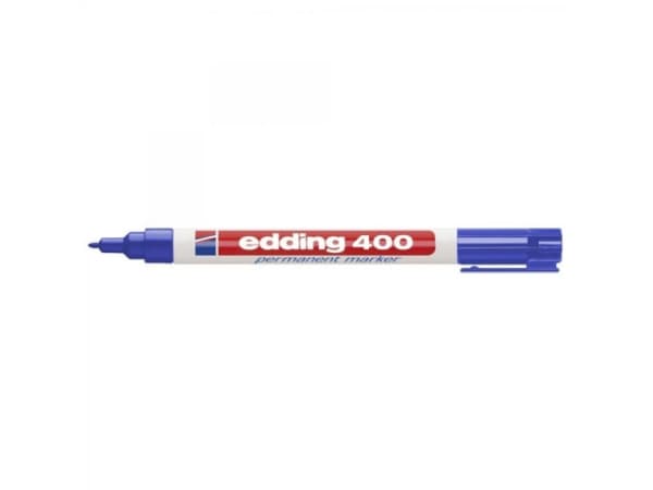 edding 400 - Markør - permanent - blå - 1 mm