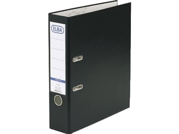 Elba Rado Top, D-ring, Förvaring, papper, Plast, Svart, 8 cm, 290 mm