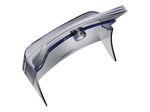 Sigel - Bokhållare - skrivbord - 3 utrymmen - för 105 x 210 mm - transparent