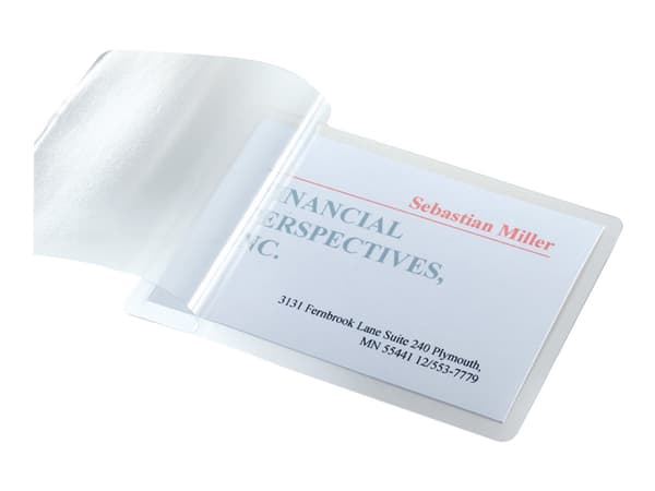 Sigel - Visittkortlomme - for 85 x 55 mm - blank (en pakke 100)