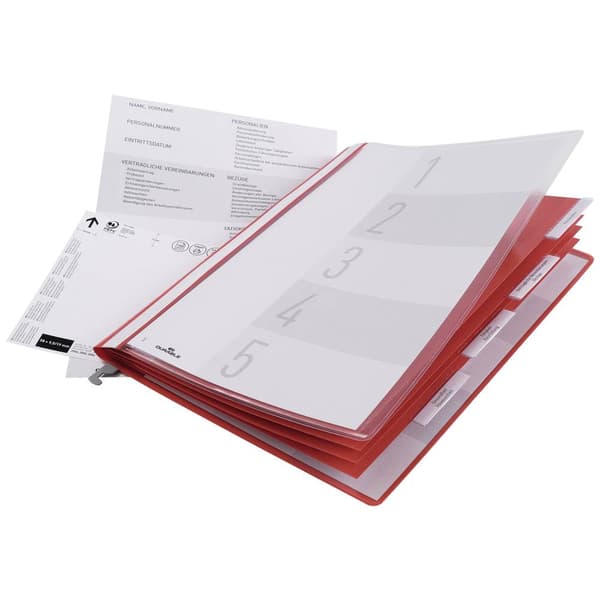 Durable Personalmapp 255403 255403 Antal indelningar:5 Röd 1 st