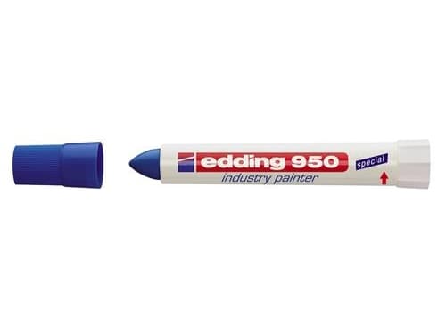 Edding 950, Blå, Projektil spiss, Plast, 1 cm, Metall, Stein, Tre