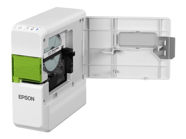 Epson LabelWorks LW-C410 - Etikettskriver - termotransfer - Rull (1,8 cm) - 180 dpi - inntil 9 mm/sek - Bluetooth - kutter - hvit