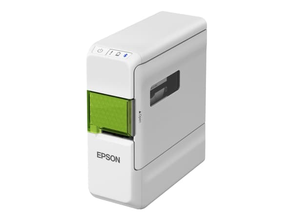 Epson LabelWorks LW-C410 - Etikettskriver - termotransfer - Rull (1,8 cm) - 180 dpi - inntil 9 mm/sek - Bluetooth - kutter - hvit