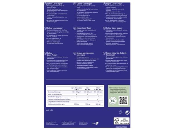 Avery Zweckform Premium Colour Laser Paper 25983 - Blank - vit - A3 (297 x 420 mm) - 150 g/m² - 100 ark fotopapper