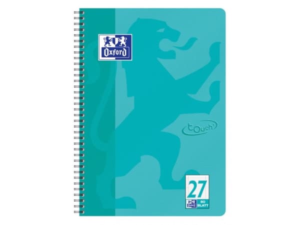 Oxford TOUCH, Bild, Aqua, A4+, 80 ark, 90 g/m ^, Linjerat papper