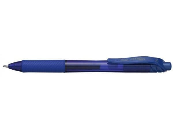 Pentel EnerGel X - Rulleballpenn - blå - gelblekk - 1 mm - bred - retraktil