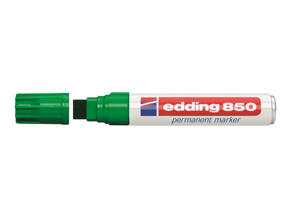 edding 850 - Markør - permanent - for glass, metall, plast - grønn - 5-16 mm
