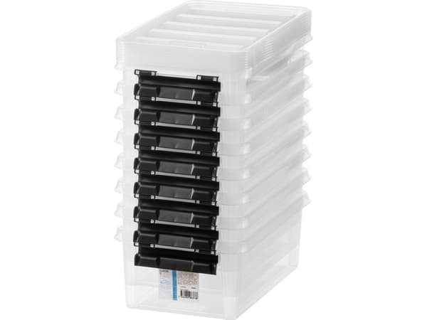 SmartStore Classic 5 oppbevaringsboks med lokk, pakke med 8 stk