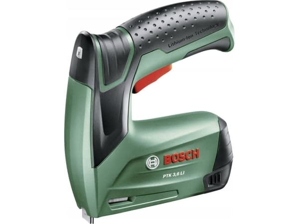 Bosch Home and Garden PTK 0603968203 Batteridrevet hæftemaskine inkl. batteri, Inkl. oplader
