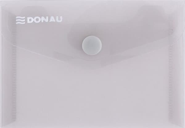 Donau Envelope DONAU folder with clasp, PP, A7, 180 micron, smoky