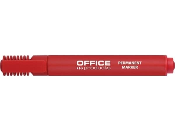 Office Products Permanent märkpenna, trunkerad, 1-5 mm (linje), röd