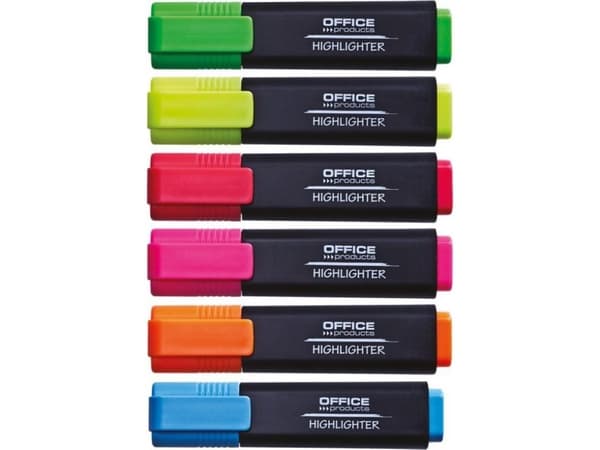 Kontorprodukter KONTORPRODUKTER fluorescerende highlighter, 1-5mm (linje), gul