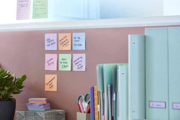 Post-It 7100258899, Torg, Blå, Grön, lavendel, Rosa, Lila, papper, 47,6 mm, 47,6 mm, 90 ark
