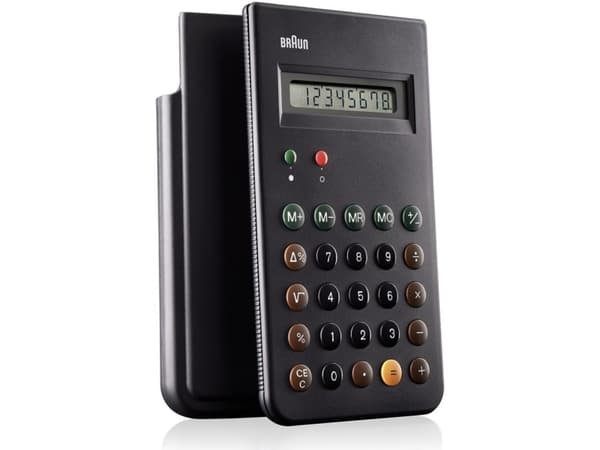 Braun BNE001BK - Skrivebordskalkulator - 8 sifre - batteri - svart