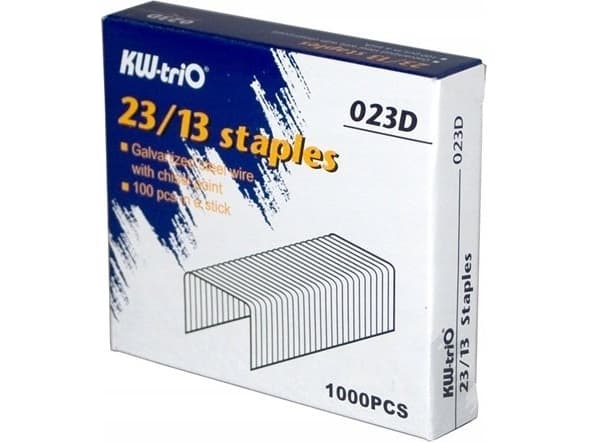 KW-TRIO Staples KW-triO 23/13 023D 50 - 100 cards 1000 pcs