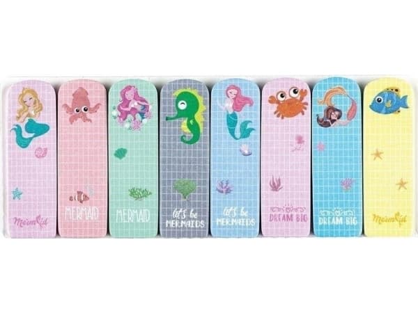 Sentrale indekseringsfaner 48x15mm CENTER MERMAID 89507 mix*8 15stk