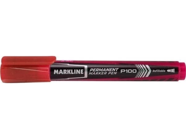 Linc Permanent markør LINC Markline MP100RED rød rund