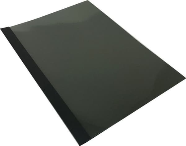 ARGO PRESTIGE 430062 sort 6mm 10 st A4 läderbindningsplattor