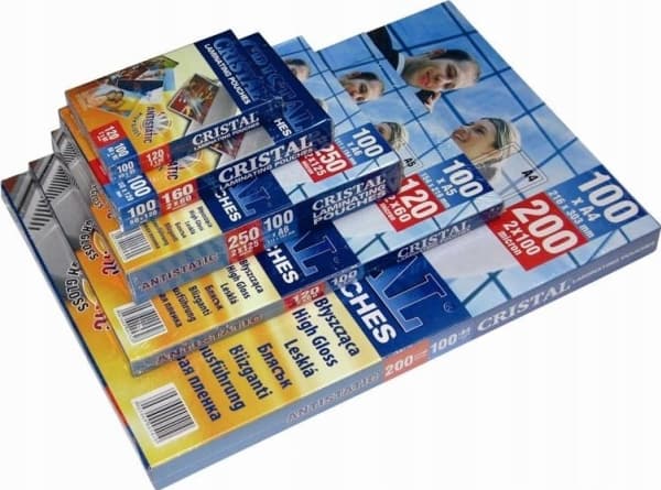 Argo Selvklebende lamineringsfilm 54X86mm ARGO 335412 125mic 100 stk.