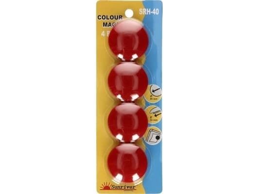 Argo 40mm magneter ARGO WF 607254 röd 4 st