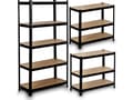 Miniatyrbilde 1 av 5: Humberg Metal lagerhylle 180x90x40 cm HR-813 sort