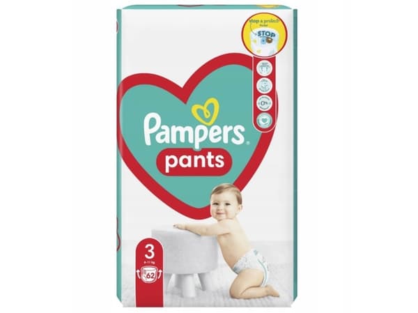 Pampers Pants 3, 6-11 kg, 62 szt.