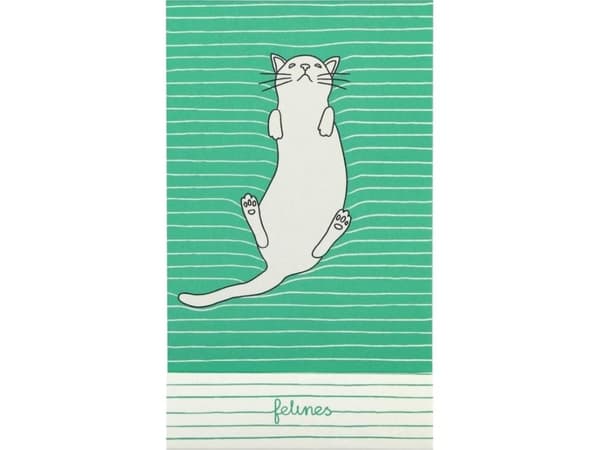 Santoro Notes - Feline Fine - Bold Green