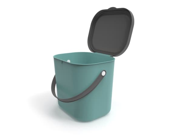 Rotho Albula, 6 l, Rektangulär, Plast, Grön, Manuell, Plast