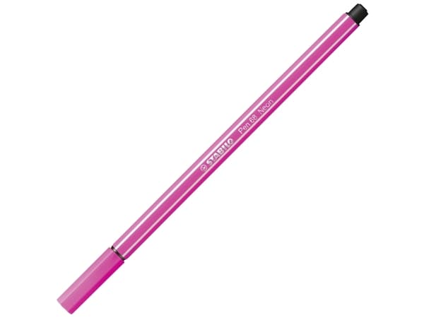 STABILO Pen 68, 6 färger, Multifärg, Rundad spets, 1 mm, Multifärg, Hexagonal