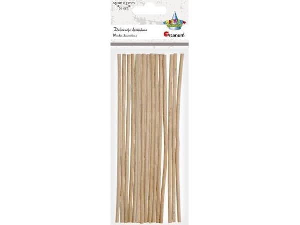 Titan Creative rundpinner 15cm 3mm Titan 20 stk