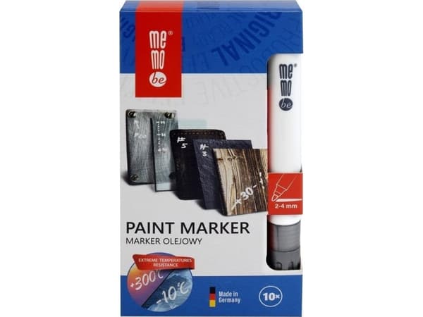 MemoBe oljemarker 2-4mm silver (10 st) MemoBe