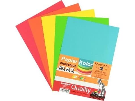 Penword PAPIER OFFICE COLOR A4/200-5 STANDARD MIX PASTEL MIX k12 Penword