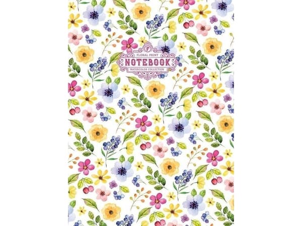 Frisk dekorativ notatbok 145x197/64K TW Flowers