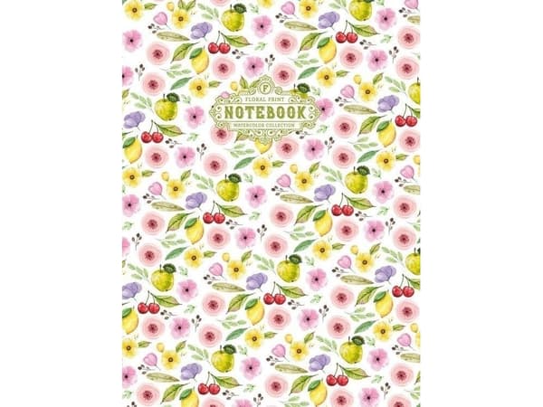 Frisk dekorativ notatbok 145x197/64K TW Flowers