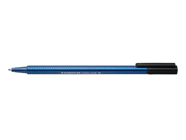 Kuglepen Staedtler® triplus® ball 437 medium sort - (10 stk.)