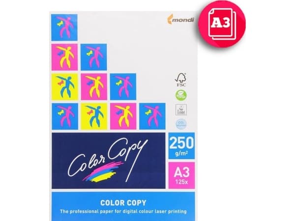Fargekopi Fargekopi A3 kopipapir 250g 125 ark