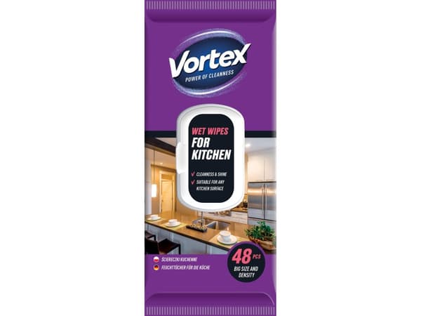 Wet Vipes Vortexfor Kitchen 48Pcs