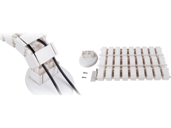Organizer Spacetronik Kabeldeksel Hvit 1 stk (5903031015447)