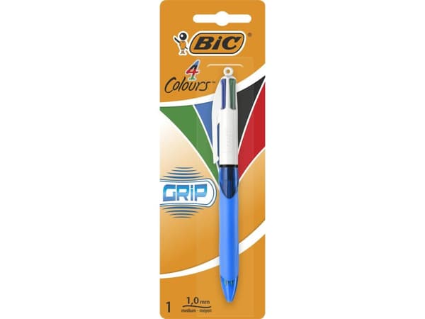 BIC 3086123214675, Invridbar penna, Blå, Vit, Svart, Blå, Grön, Röd, Plast, 1 styck