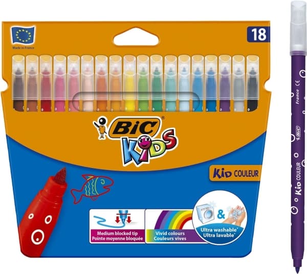 Bic BIC Kids Kid Couleur felt-tip pens Christmas overlay pack of 18 pcs