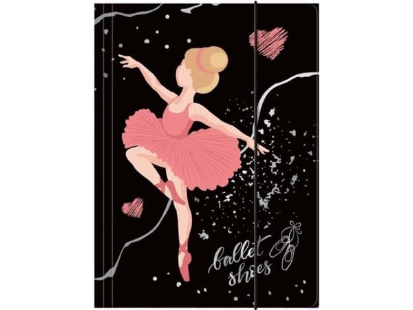 Derform FILE WITH ERASER A4 BALLET GIRL