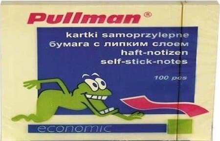 PULLMAN klisterlappar 75x100 PULLMAN P0022 gul 100 kort