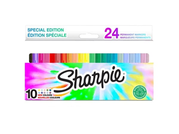Marker Sharpie Fine 1,0mm ass blister set (24)