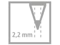 Miniatyrbilde 3 av 4: STABILO Schwan, H, Rød, Sekskantet, 2,2 mm, 7 mm, 175 mm