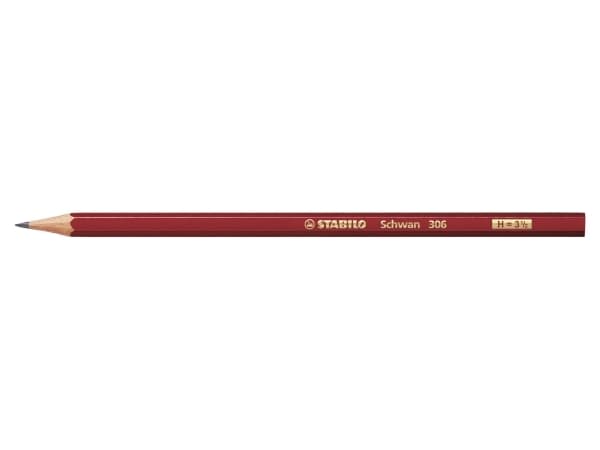STABILO Schwan, H, Rød, Sekskantet, 2,2 mm, 7 mm, 175 mm
