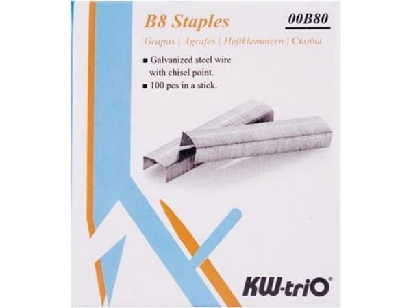 KW-TRIO häftklamrar KW-triO B8 0B80 1000 st