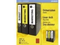 Avery L4762 - Rød - 38 x 192 mm 140 stk (20 ark x 7) filmappeetiketter