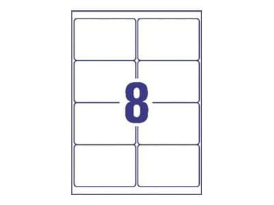 Avery - Vit - 40 stycken adressetiketter